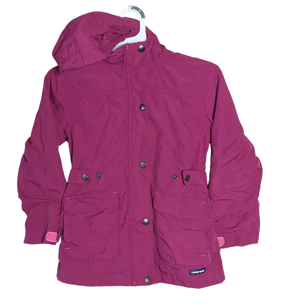 Lands' End Girls Insulated Winter Coat Size M 5-6